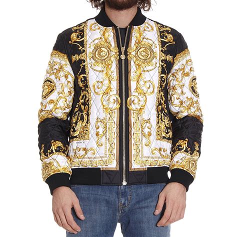 versace men coats|versace jacket men's.